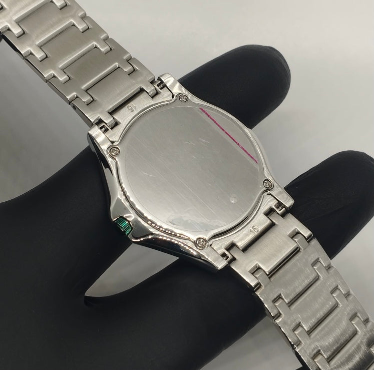 Slim Design Stainless Steel Green Japanese Watch