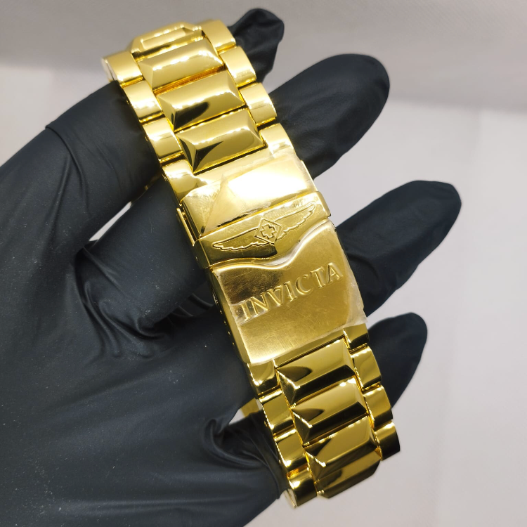 Invicta DNA Mesh Gold Plated Stainless Steel Luxury Watch
