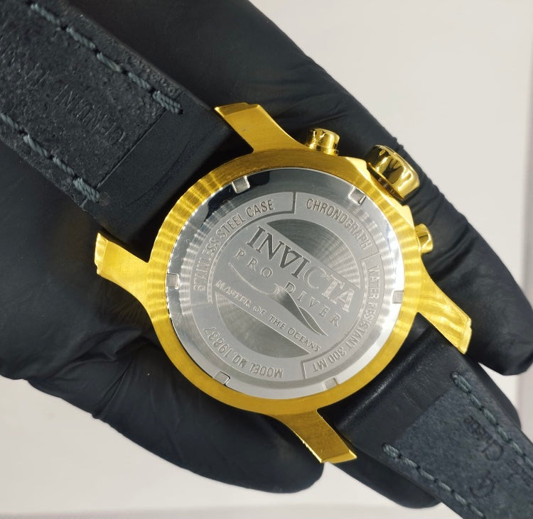 LA Invicta Pro Driver Golden Luxurious Watch